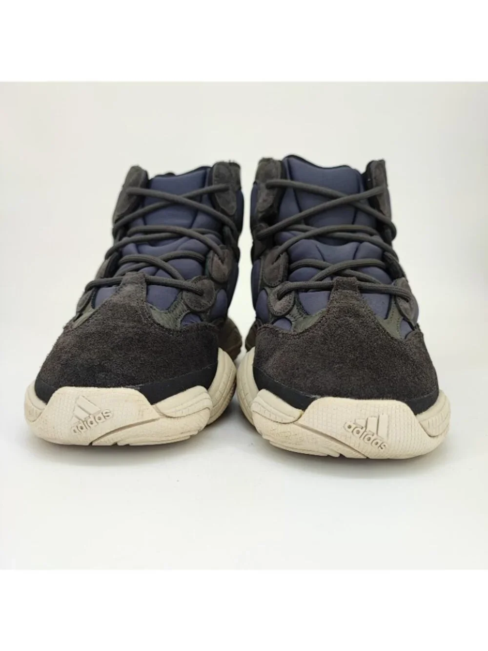 Adidas Yeezy 500 High Slate Men's Size 9.5 US Sneakers Suede Blue FW4968